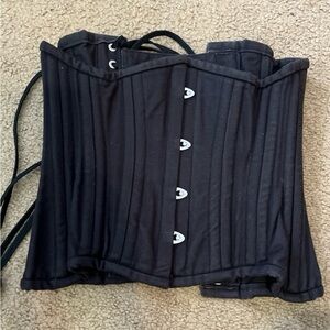 Black Orchid Cotton Corset